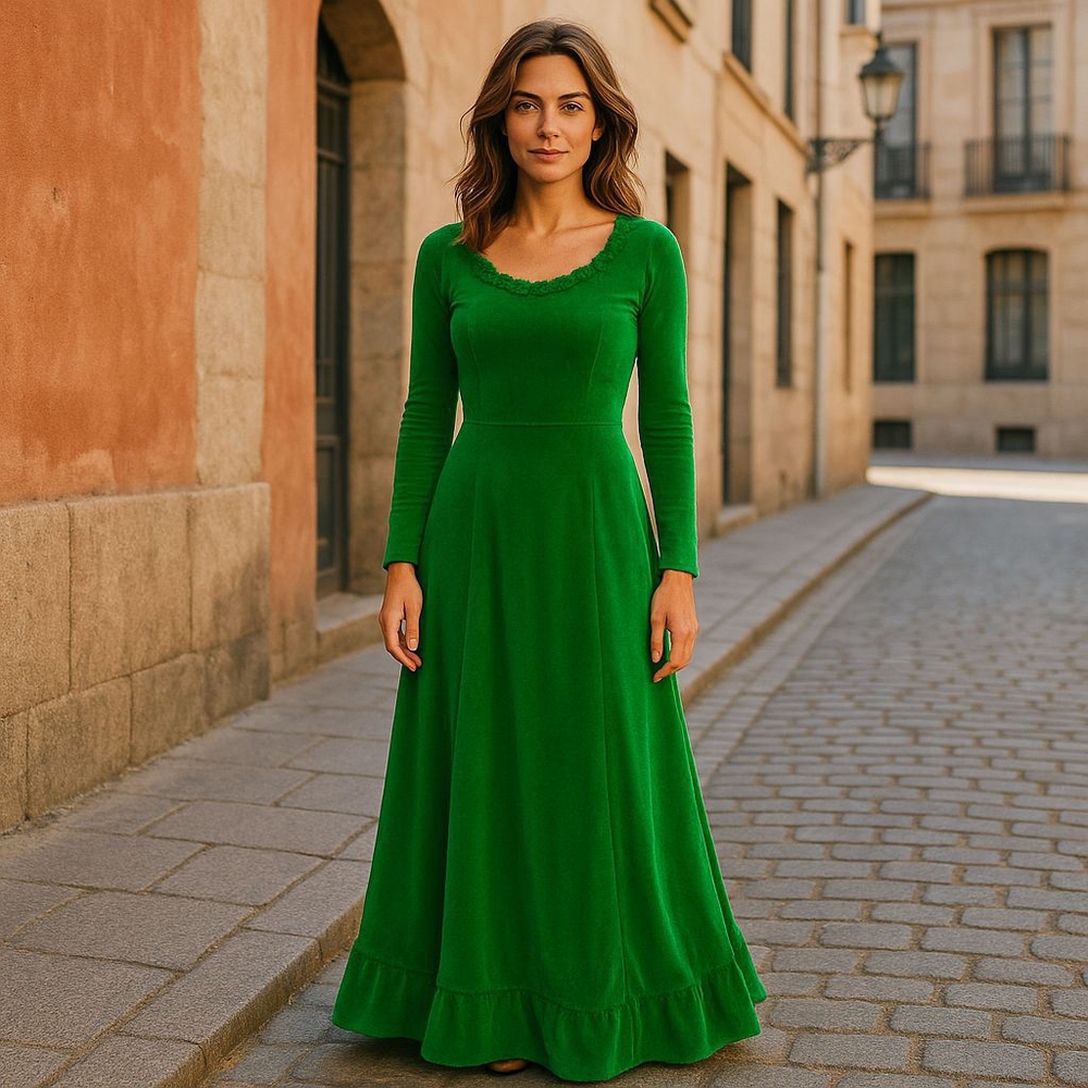 SCHLOSBERG POLAND DRESS LONG NEW 28 INCHES WAIST
